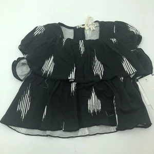 Jessica Simpson Black Ruffle Top Short Sleeve 2T - Picture 1 of 5