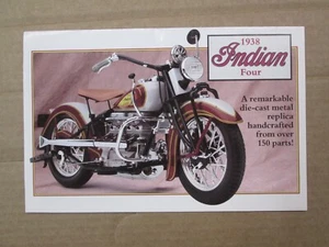 Danbury Mint Brochure 1938 Indian Four Motorcycle - Picture 1 of 2
