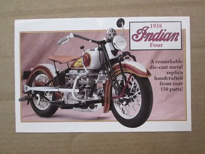 Danbury Mint Brochure 1938 Indian Four Motorcycle - Image 1 of 2