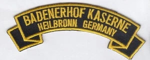 Badenerhof Kaserne, Deutschland 4" bestickt Wipplasche Aufnäher - Bild 1 von 1