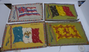 4 LARGE OLD TOBACCO FELTS, FLANNELS, FLAGS, SOUTH AUSTRALIA, MEXICO, SCOTLAND + - Picture 1 of 10