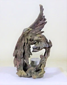 2 Eagle Display Candle holder Figurine - Picture 1 of 8