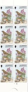 Alderney 1997 Yvert #C100a/01a vida silvestre aves mariposas fauna sin montar o nunca montado en muy buen estado - Imagen 1 de 4