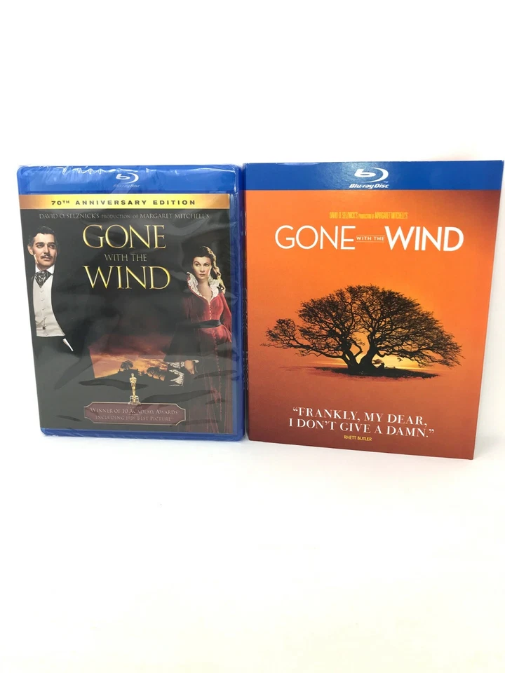 Gone With The Wind Blu-ray DVD 70th Anniversary Edition 2 Disc Set Slip Cover