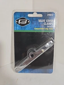 Mr. Gasket 9817 Valve Cover Clamps Set Of 4 Pcs Long Style NEW SEALED - Picture 1 of 2