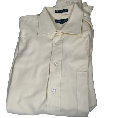 Camisa de vestir amarilla Grant Thomas 16 1/2 34-35 Foto 1 de 4