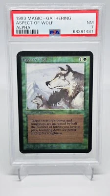 ***1x Alpha Aspect of Wolf*** MTG Alpha Rare Graded PSA 7 NM - Image 1 of 2