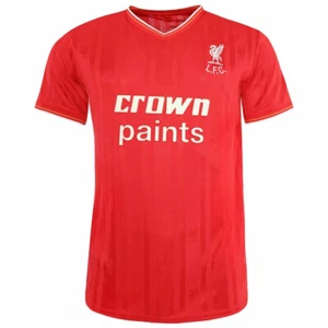LIVERPOOL FC 1986 OFFICIAL HOME SHIRT RETRO REPLICA CROWN PAINTS DOUBLE WINNERS - Picture 1 of 1