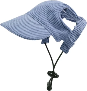 Dog Baseball Cap, Dog Cat Summer Beach Visor Hat with Ear Holes,Adjustable Puppy - Picture 1 of 12