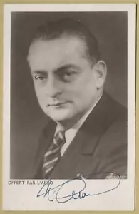 Maurice Arnoux (1895-1940) - Asso volante francese prima guerra mondiale - Rara foto firmata - COA - Foto 1 di 2