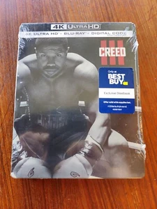 Creed III 3 4K Ultra HD + Blu + Dig Steelbook NEW Sealed Ships In Box - Picture 1 of 2