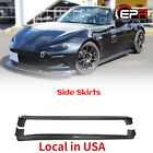 For Mazda MX5 ND5RC Miata Roadster 2Pcs Carbon Odula Side Step Side Skirts Parts