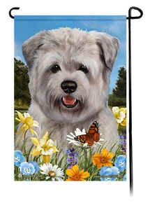 Gartenflagge Sommerblumen - Blue Glen of Imaal Terrier - Bild 1 von 1