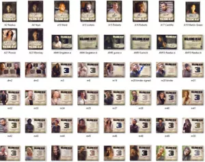 Armario autógrafo de tarjetas coleccionables 2014 temporada 3 partes 1 y 2 - Imagen 1 de 52