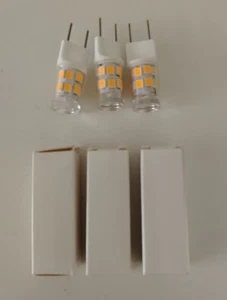 LED G8 Light Bulb 3W Warm White T4 G8 Base Bi-Pin Xenon T4 JCD Type Led 100-130V - Picture 1 of 4