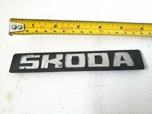 Classic Car Plastic Emblem SKODA Czech Automotive Automobile - Picture 1 of 3