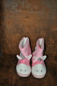 Einhorn Hausschuhe Maedchen  Gr 29/30  Farbe pink/weiss/silber - Bild 1 von 7