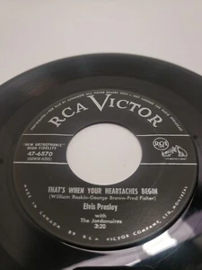 Elvis Presley- RCA Canada Pressed- All Shook Up/Thats When Your Heartaches Begin - Picture 1 of 5