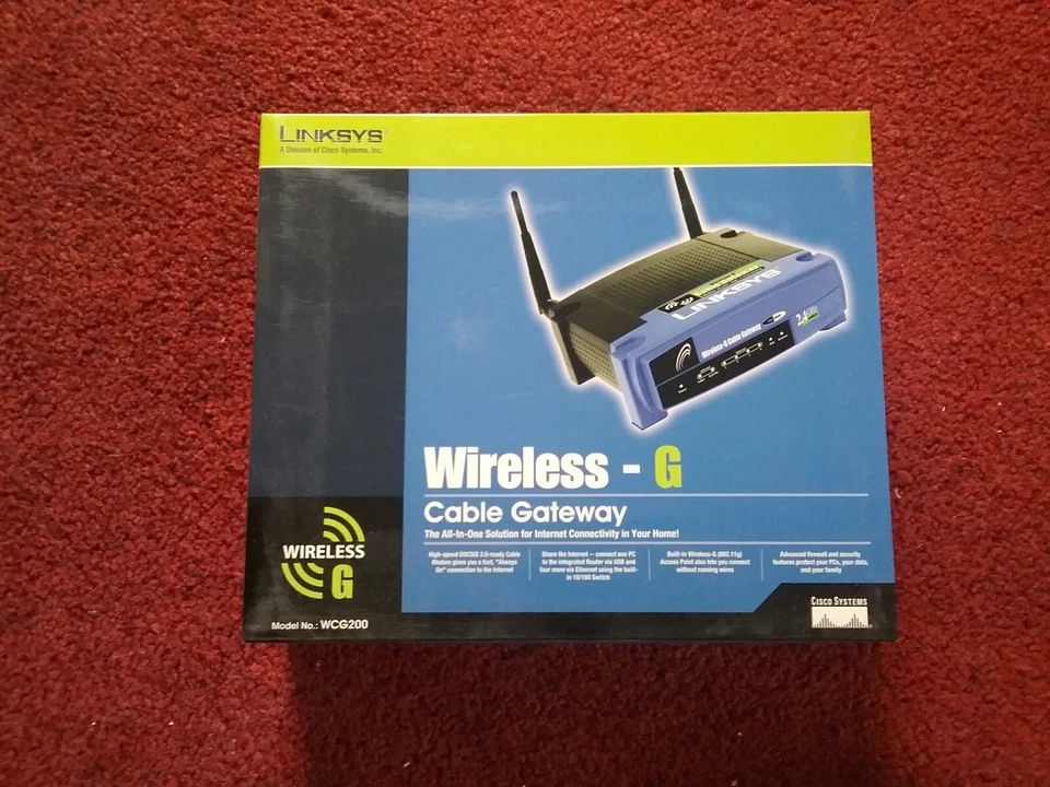 Linksys Wireless G Cable Gateway w/ Linksys Cable Modem - Image 1 of 3
