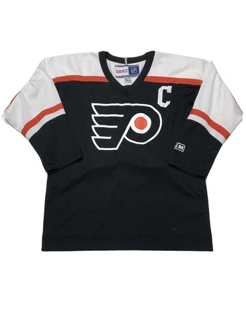 Philadelphia Flyers #21 Peter Forsberg Retro CCM Hockey Jersey Youth Size L/XL Cover