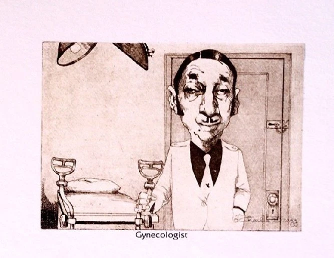 Charles Bragg GINECÓLOGO (Litografía Duotono) Foto 1 de 1