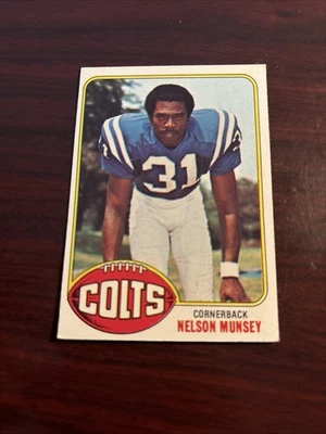1976 Topps - Nelson Munsey #153 RC Rookie Baltimore Colts Wyoming Cowboys - Image 1 of 2