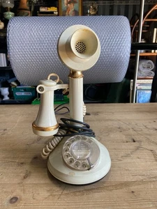 Vintage Style Candle Stick Corded Phone - Picture 1 of 11