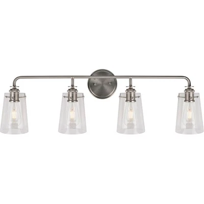 Tocador de baño Forte Lighting 5118-04-55 Ronna luz níquel cepillado Foto 1 de 3