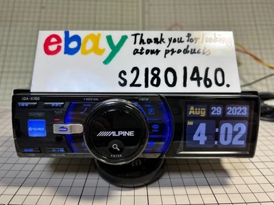 Alpine iDA-X100 MP3/WMA/AAC USB Player Audio Head Unit Bluetooth JDM Very Good - Image 1 of 4