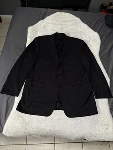 Canali Herren Schwarz Wolle Sport Blazer Sakko Größe 48 L EU 58 2 Knopf - Bild 1 von 10