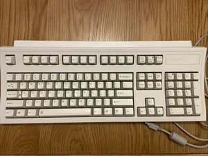 HP Hewlett Packard Keyboard PS/2 C3758-60201 C3758A Clicky White- TESTED WORKS - Picture 1 of 9