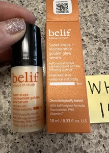 Belif Super Drops Niacinamide Golden Glow Serum .33oz/10mL TRAVEL SZ SEALED BOX - Picture 1 of 16