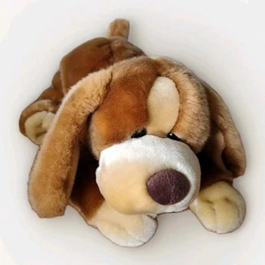 Animal Alley Darby Puppy Dog Brown Tan Floppy Plush Vintage Toys R Us EUC - Picture 1 of 13