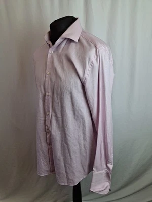 Osbourne Pima Cotton Dress Shirt Smart Casual Formal Pink 16.5" XL A3003 - Image 1 of 4