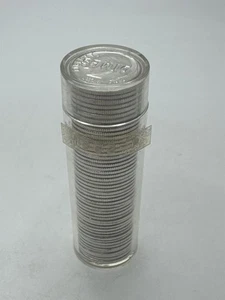 1962 Roosevelt Silber Groschen Rolle mit 50 Edelsteinen Stempelglanz Münzen - Bild 1 von 4
