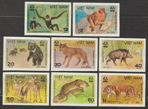 1981 Vietnam Stamps Animals from Cuc Phuona Scott # 1116-1123 Imperf. MNH - Picture 1 of 1