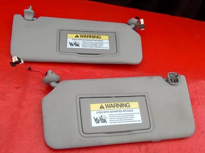 08 09 10 11 12 HONDA ACCORD SUN VISOR SET PAIR BOTH OEM COUPE 2 DOOR GRAY - Image 1 of 4