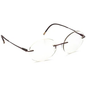 Silhouette Eyeglasses 5561 6040 Purist Harmonious Brown Rimless 52[]19 150 - Picture 1 of 7