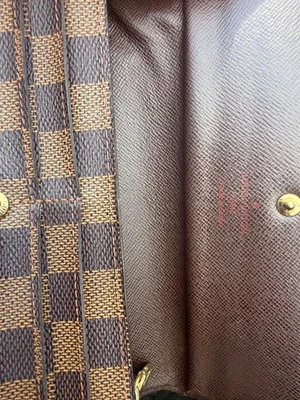 Cartera Larga Louis Vuitton Damier Level Portefeulle Sarah N61734 Auténtica Usada YK648 Foto 1 de 3