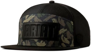 Ariat Western Mens Cap Baseball Hat Debossed Patch Camo Black A300091601 - Picture 1 of 2
