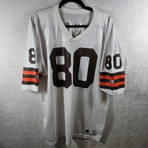 Vintage Cleveland Browns Football Jersey Mens XL Rison #80 Champion 90s 1990s - Picture 1 of 12