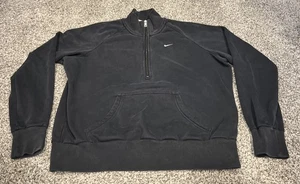 Youth Size XL Extra Large Nike Althetic Dept. Black Quarter Zip Pullover - Picture 1 of 2