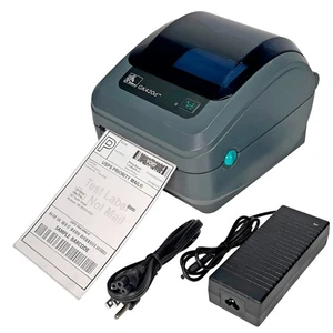 GOOD Zebra GK420d Direct Thermal Barcode Label Printer USB Serial Parallel - Picture 1 of 12