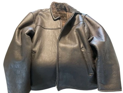 Perry Ellis men’s Leather Jacket L - Image 1 of 3