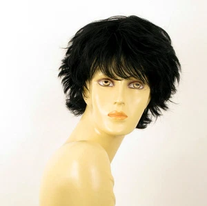 perruque femme 100% cheveux naturel courte noir ref NOELLE 1b - Picture 1 of 7