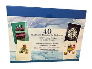 NEU 40 Grußkarten für alle Anlässe Handarbeit verpackt Set verziert 3D Design - Bild 1 von 3