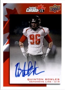 2014 Upper Deck Equipo de Fútbol de Estados Unidos Canadá Autógrafos #C36 Quinton Bowles Automático - Imagen 1 de 2