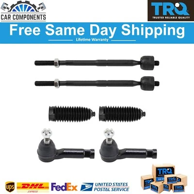 TRQ New Inner & Outer Tie Rods + Boots Fits For 2013-2016 Mazda CX-5 - Image 1 of 4