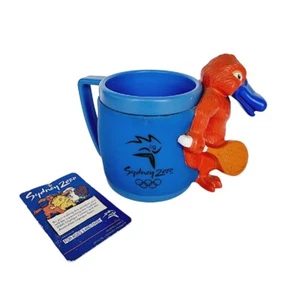 Taza de plástico Sydney 2000 Olympics SYD Ornitorrinco - Taza vintage coleccionable - Imagen 1 de 8