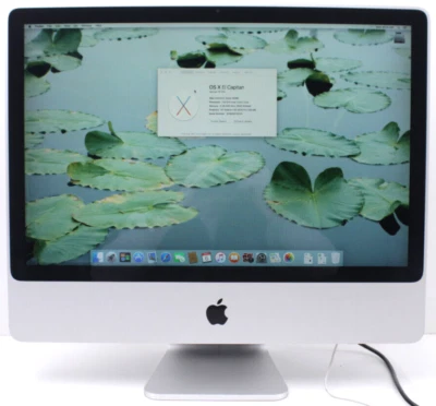Apple iMac8,1 Core 2 Duo @ 2.8GHz 24" 500GB SSD 6GB RAM 2008 El Captain - Imagem 1 de 4